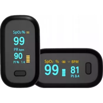 Oromed PULS ORO-OXIMETER BLACK Pulse Oximeter - Fingertip SpO2 Monitor with Color OLED Display
