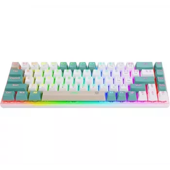 Defender VEXX GK-084 Mechanical Gaming Keyboard, 75% Layout, Outemu Red Switches, White
