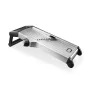 GEFU WELO Vegetable Slicer - V-Slicer Mandoline with 4 Thickness Settings, Black/Silver
