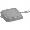 ZWILLING Staub Cast Iron Square Grill Pan 26 cm Graphite Grey