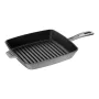 ZWILLING Staub Cast Iron Square Grill Pan 26 cm Graphite Grey