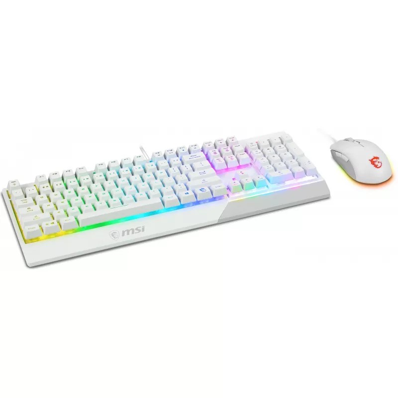 MSI Vigor GK30 Combo White Gaming Keyboard and Mouse Set (DE Layout)