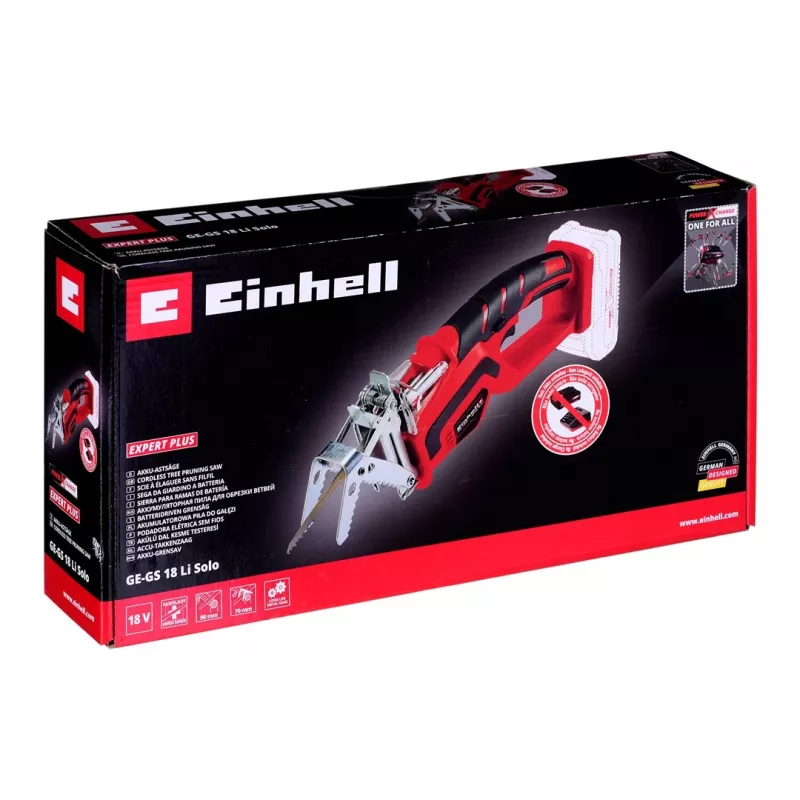 Einhell GE-GS 18 Li Solo Cordless Pruning Saw 18V (Bare Unit) Black/Red