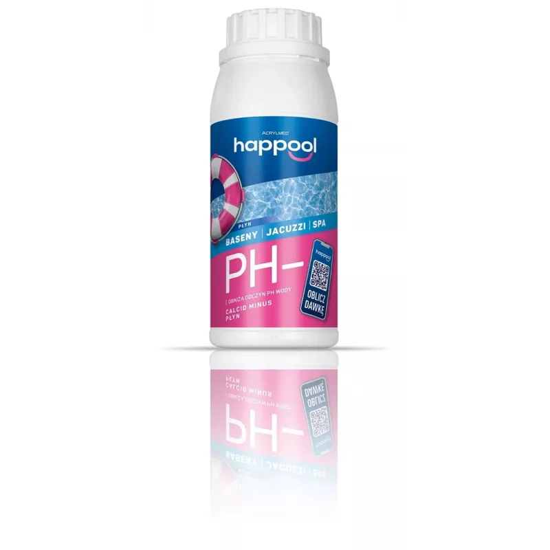 Acrylmed CALCID MINUS Liquid for Lowering pH of Pool Water, 0.5 Litres