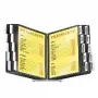 Durable Sherpa Desk Display System with 20 A4 Panels, Black Base