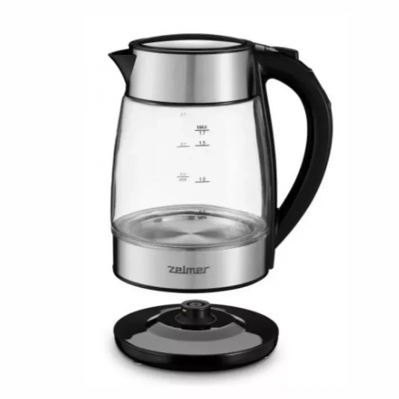 Zelmer ZCK8026 Electric Kettle 1.7 L 2200 W Black, Transparent