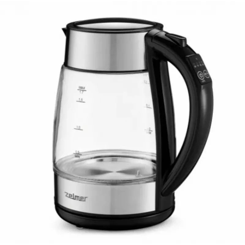 Zelmer ZCK8026 Electric Kettle 1.7 L 2200 W Black, Transparent