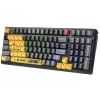 A4Tech Bloody S98 Sports Lime Mechanical Keyboard, BLMS Red Plus Switches, 98-Key Compact, RGB Backlight, USB-C Detachable
