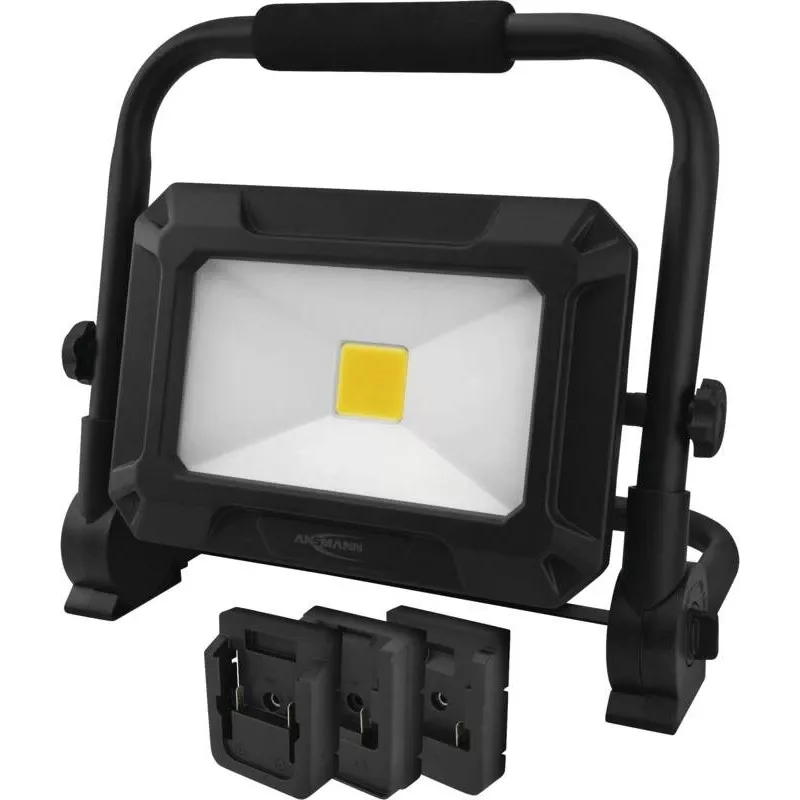 ANSMANN 1600-0713 LED Spotlight FL50W 18V Power Tool Battery Packs incl. Adapter Plates