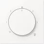 JUNG LS1749BFWWM Cover Plate for Thermostat, Alpine White, LS 990 Design