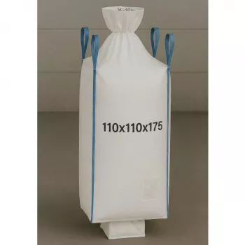 EXTRALINK Big Bag U+2 110x110x175cm 1300kg with Discharge Spout