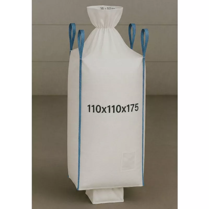 EXTRALINK Big Bag U+2 110x110x175cm 1300kg with Discharge Spout