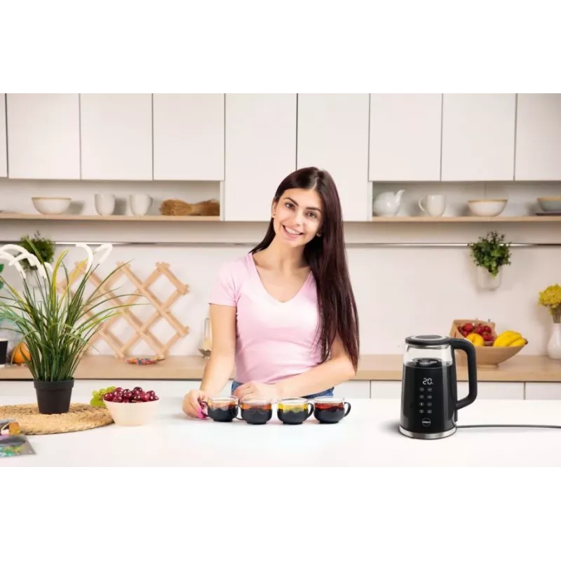 ELDOM C530 NEVO Electric Kettle 1.7 L 2200 W Black, Transparent
