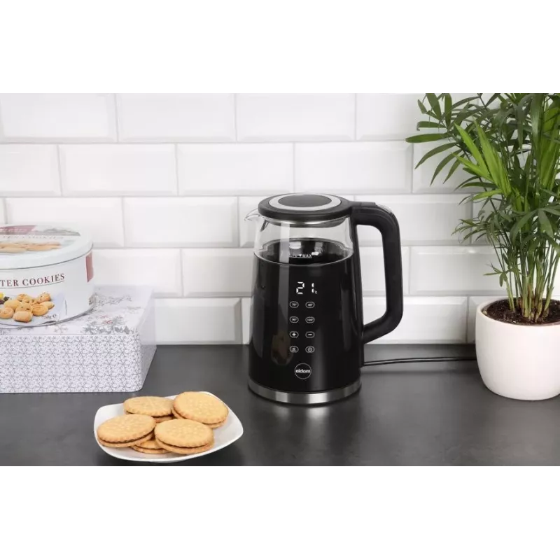 ELDOM C530 NEVO Electric Kettle 1.7 L 2200 W Black, Transparent