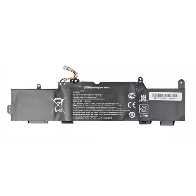 MITSU Battery for HP EliteBook 735 G5, 745 G5, 840 G5 - 2200 mAh, 11.55V, Li-Polymer, 3 Cells
