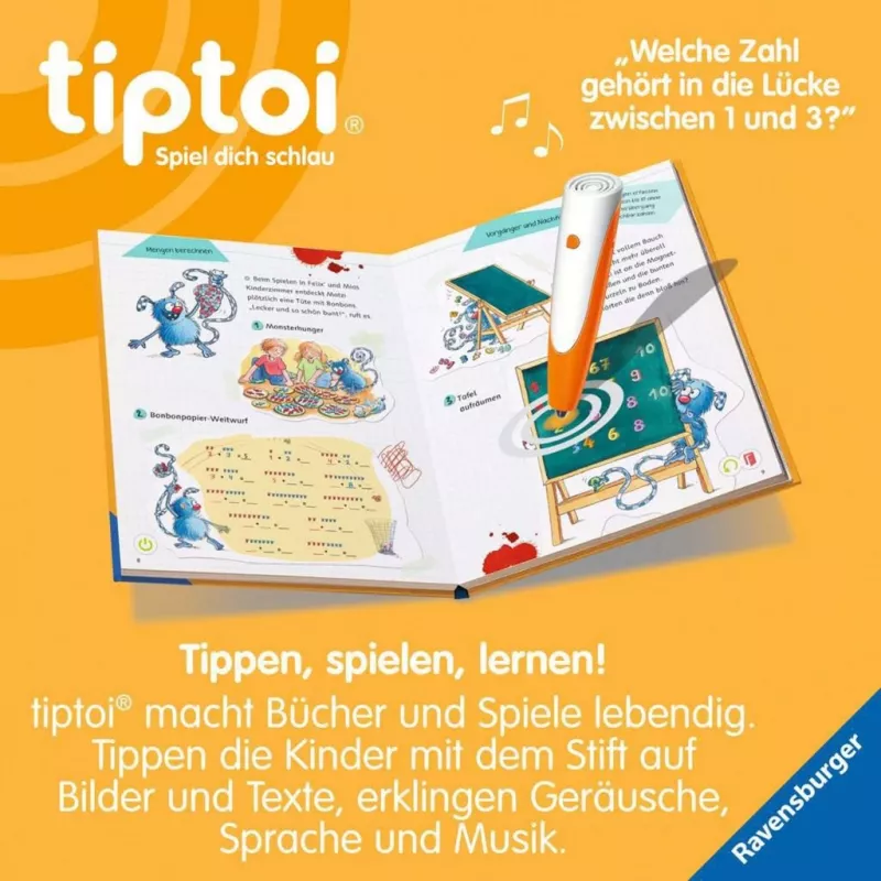 RAVENSBURGER tiptoi Lern mit mir! Mathe 1. Klasse Interactive Learning Book