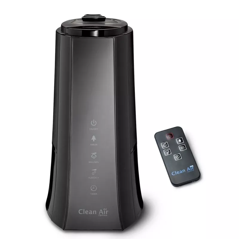 Clean Air Optima CA-603 Ultrasonic Humidifier with Ionizer, 5.5L, Cool & Warm Mist, Up to 60 m², Digital Touch Panel, Remote Control, Wi-Fi App