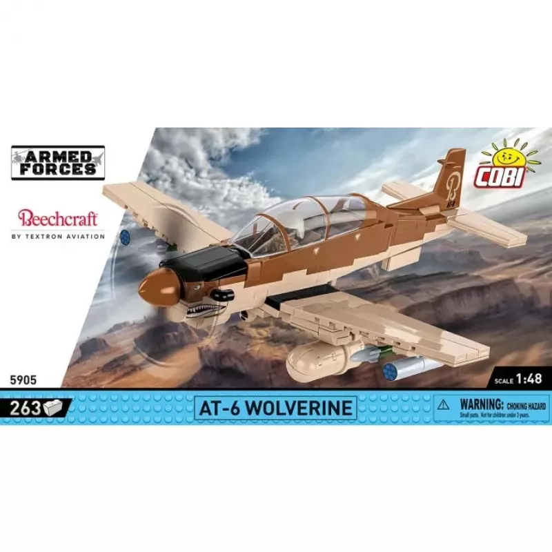 COBI KLOCKI Blocks AT-6 Wolverine 263 Pieces Building Set