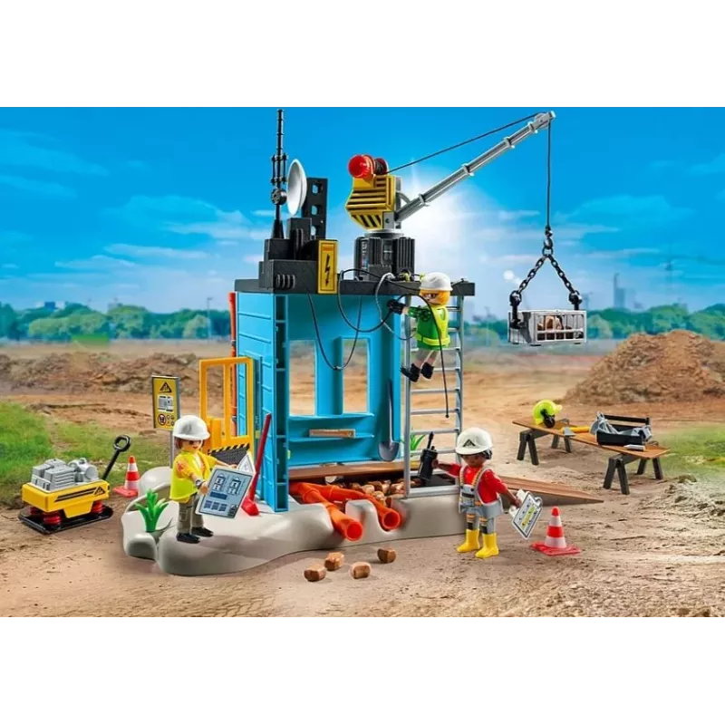 Playmobil Action Heroes 71650 Construction Site Playset