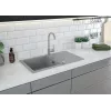 DEANTE Kitchen Mixer Tap Grey Graphite Single-Lever Brass Swivel U-Spout