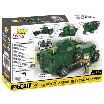 COBI KLOCKI Historical Collection Rolls-Royce Armoured Car 1920 Pattern Mk I Building Blocks Set (226 Pieces)