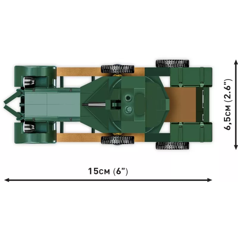 COBI KLOCKI Historical Collection Rolls-Royce Armoured Car 1920 Pattern Mk I Building Blocks Set (226 Pieces)