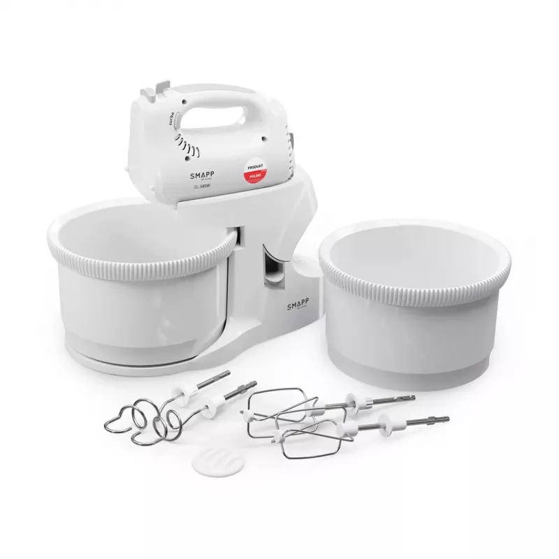 SMAPP Hand Mixer with 2 Bowls 451.66 White