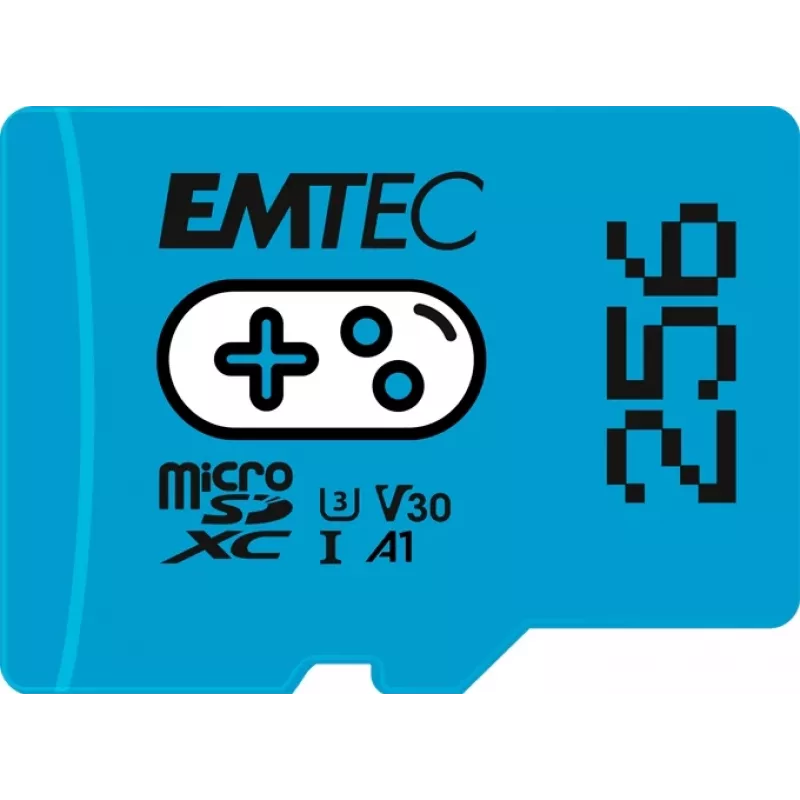 EMTEC Gaming MicroSDXC 256GB UHS-I U3 V30 A1 Memory Card