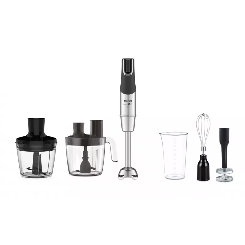 Tefal Infinity Force Pro 5in1 HB95LD38 Hand Blender, 1200 W, Black/Stainless Steel