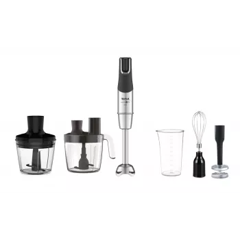 Tefal Infinity Force Pro 5in1 HB95LD38 Hand Blender, 1200 W, Black/Stainless Steel