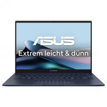 ASUS Zenbook 14 OLED UX3405CA-QD1303W Laptop, 14 inch WUXGA OLED, Intel Core Ultra 7 255H, 16GB LPDDR5x, 1TB SSD, Windows 11 Home, German QWERTZ keyboard
