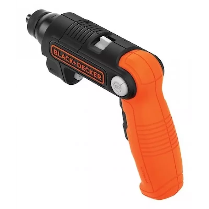 Black & Decker BDCSFL20C-QW 3.6V Cordless Screwdriver with Flashlight, Black/Orange