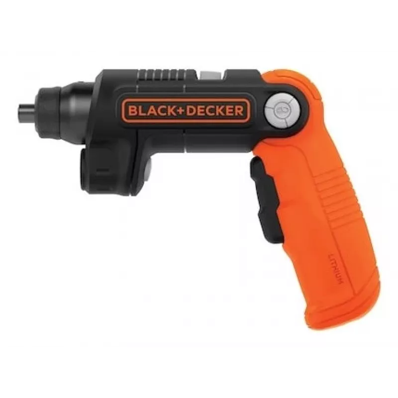 Black & Decker BDCSFL20C-QW 3.6V Cordless Screwdriver with Flashlight, Black/Orange