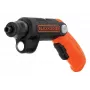 Black & Decker BDCSFL20C-QW 3.6V Cordless Screwdriver with Flashlight, Black/Orange