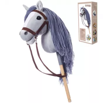 TOOTINY Hobby Horse A3 Gray - Horse on a Stick HOPPIHORSE