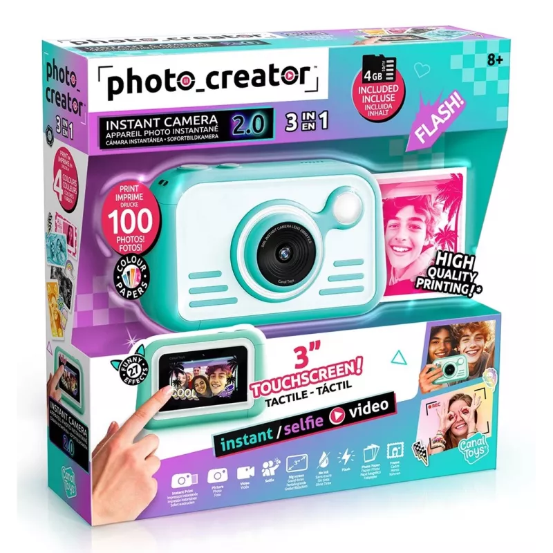 CANAL TOYS PHOTO CREATOR Instant Camera with Color Photo Paper