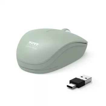 PORT DESIGNS PORT CONNECT Mouse Collection II Wireless 2.4 GHz Olive Green