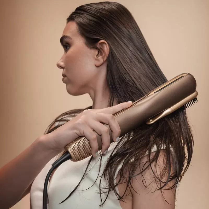 Cecotec Air Straightener AirLisse 2in1 ForceDry Champagne 1000W Ceramic Beige
