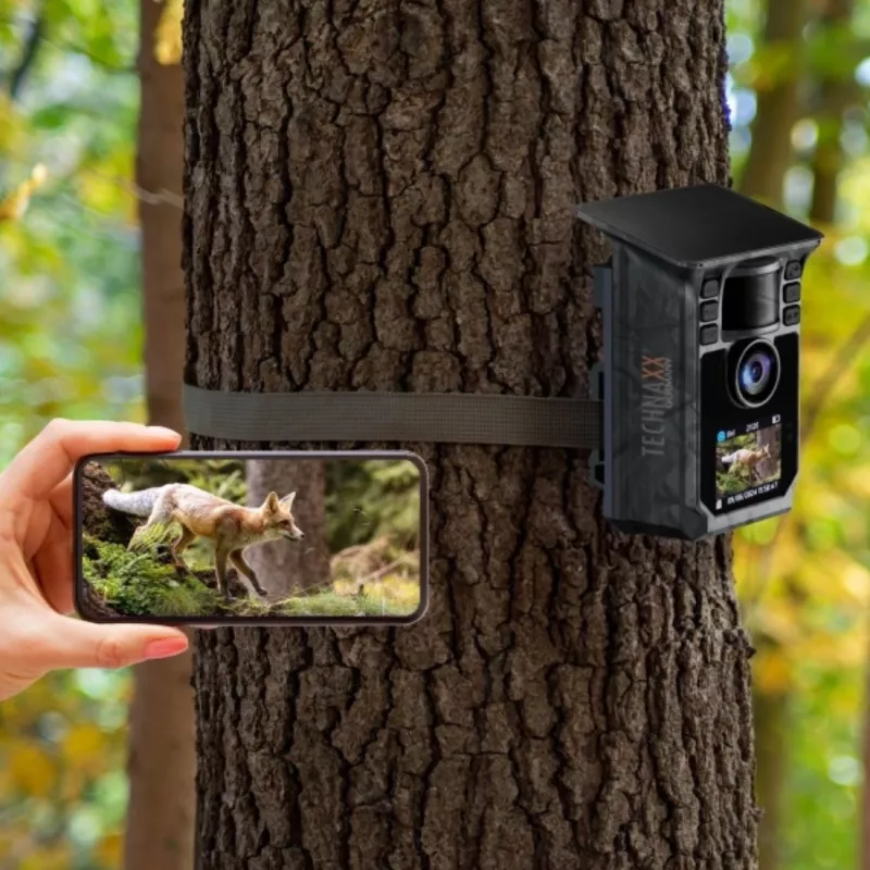 Technaxx Wildcam TX-326 Solar Wi-Fi Trail Camera 48MP Full HD 1080p Night Vision