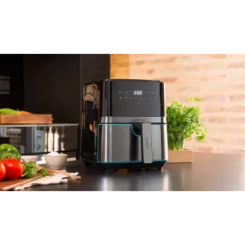Cecotec Cecofry Full InoxBlack 5500 Pro Hot Air Fryer, 1700 W, 5.5 L, Black/Stainless Steel