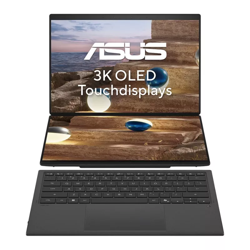 ASUS Zenbook Duo 14 UX8407AA-SN469X Intel Core Ultra 9 185H 32GB 1TB SSD Windows 11 Pro Touch 14 inch OLED 2.8K Laptop