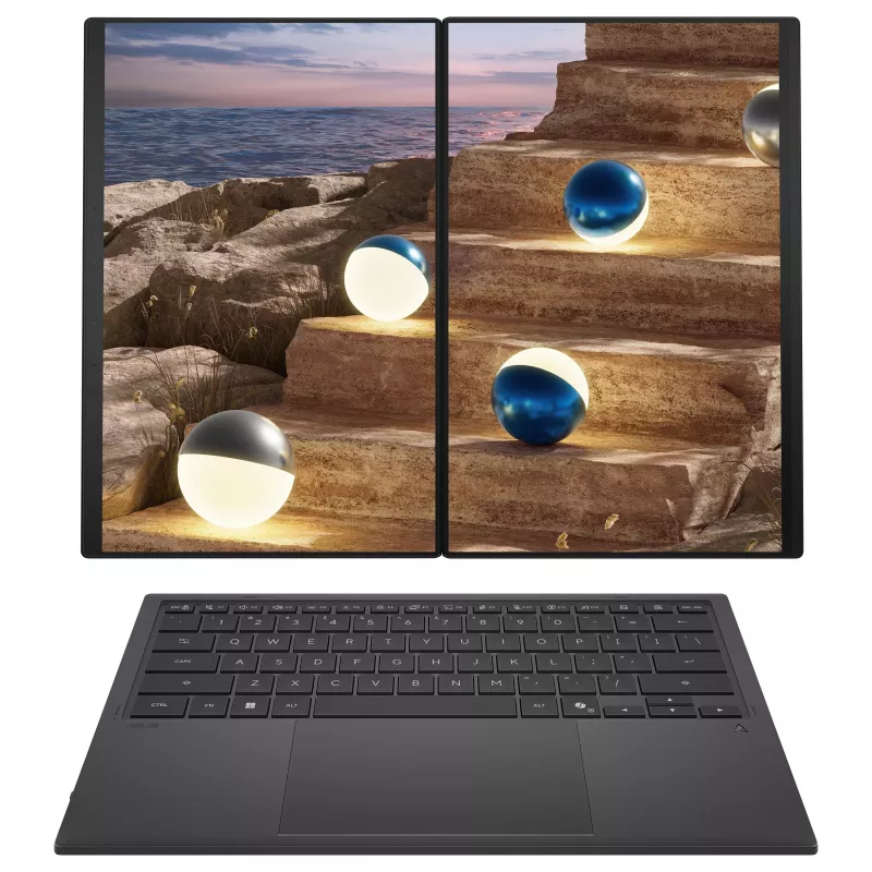 ASUS Zenbook Duo 14 UX8407AA-SN469X Intel Core Ultra 9 185H 32GB 1TB SSD Windows 11 Pro Touch 14 inch OLED 2.8K Laptop