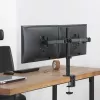 Maclean MC-884 Single Monitor Desk Mount for 17-32 inch Screens, Black, Gas Spring, USB 3.0