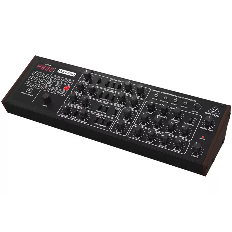 Behringer PRO-800 Analogue Synthesizer - 8-Voice Desktop Module with 16 VCOs, Arpeggiator, and Poly Chain