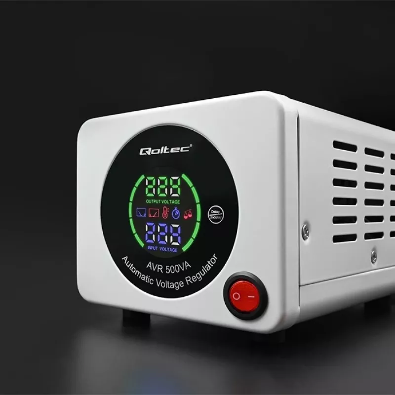 Qoltec 50722 Automatic Voltage Stabilizer AVR 500VA 300W