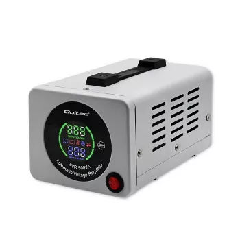Qoltec 50722 Automatic Voltage Stabilizer AVR 500VA 300W