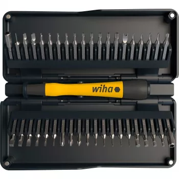 Wiha zai Hause Micro Bit Set, 42-Piece (Black, incl. Bit Holder with ESD Grip)