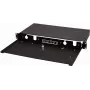 LogiLink FB0001B 19 inch 1U Extendable Fiber Optic Splice Box, Empty Housing, Black