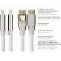 GOOD CONNECTIONS PREMIUM DisplayPort 2.0 Cable, 54 Gbit/s, UHBR 13.5, 4K @240Hz / 8K @60Hz, Full Metal Connector, Copper, 3m