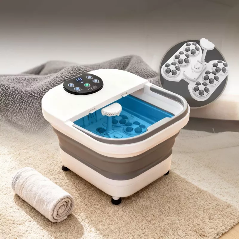 ADLER AD 2182 Foot Hydromassager with Bubble, Vibration, Infrared, and Rollers